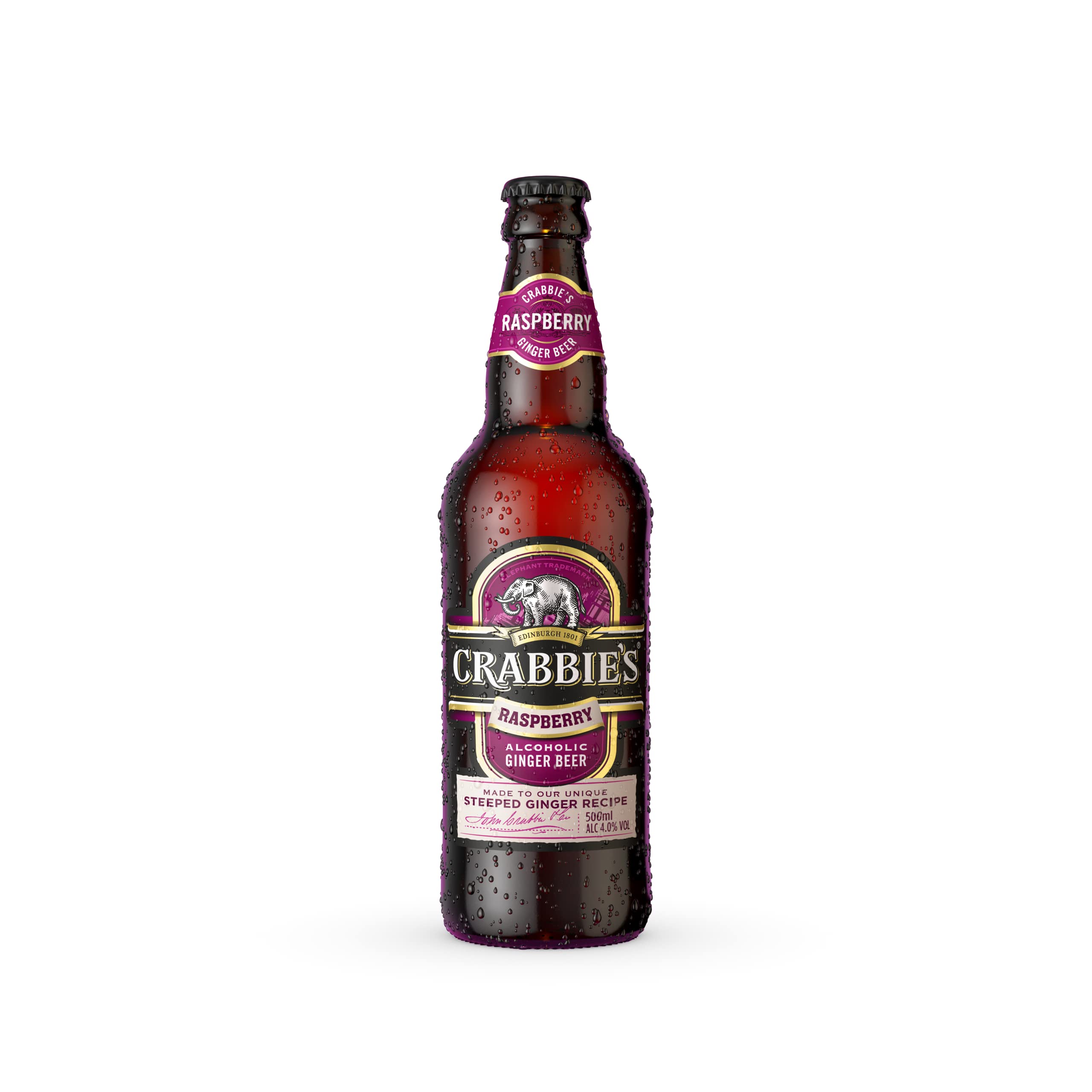 Crabbies Raspberry 4% ABV