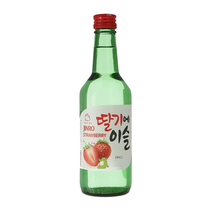 Jinro Strawberry Soju Bottle