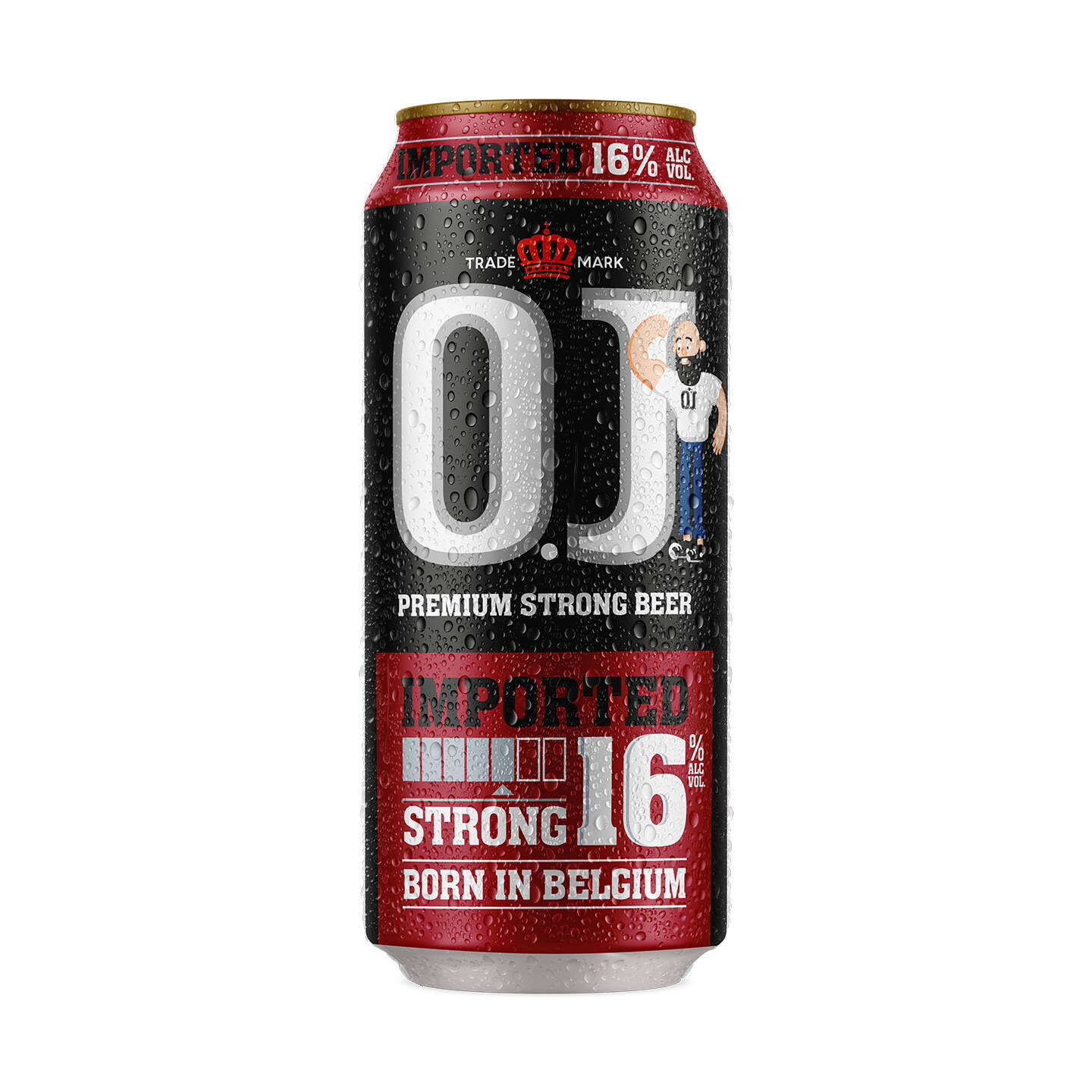 Oj Strong 16% Beer 24X50Cl Can