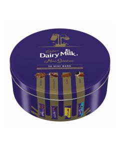 CADBURY MILK CHOCOLATE ASSORTMENT TIN (PLAIN, BUBBLY, FLAKE, OREO) 500 GM