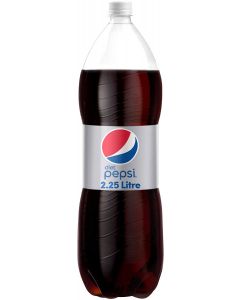 PEPSI DIET CARBONATED SOFT DRINK, PLASTIC BOTTLE, 2.25LTR