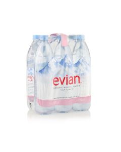 EVIAN PRESTIGE NATURAL MINERAL WATER 6X1.25LTR