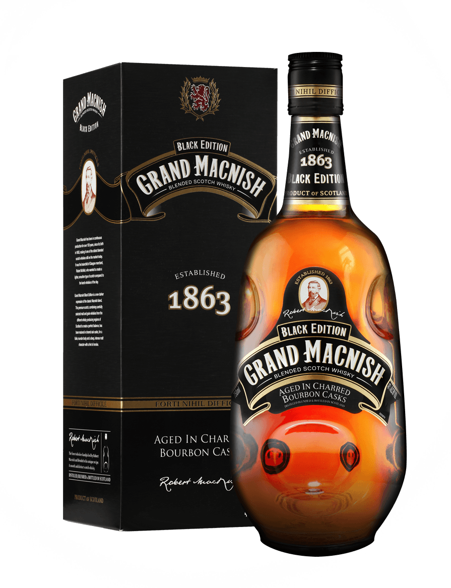 Grand Macnish Black Edi Triple Pk 4X3X1L