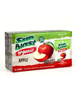 SUNBLAST ORGANIC APPLE JUICE 10X200ML