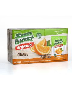 SUNBLAST ORGANIC ORANGE JUICE 10X200M