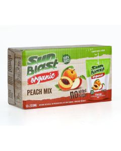 SUNBLAST ORGANIC PEACH MIX JUICE 10X200ML