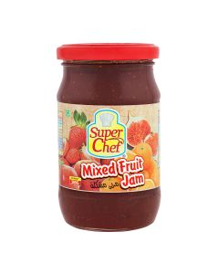 SUPER CHEF JAM MIX FRUIT WITH PIECES 380GM