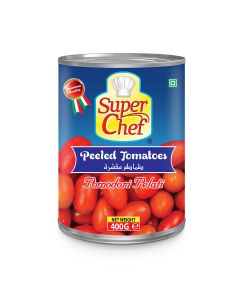 SUPER CHEF PEELED TOMATO 400GM