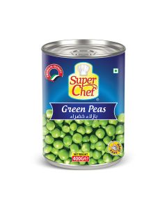 SUPER CHEF GREEN PEAS 400GM