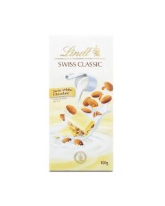 LINDT WHITE ALMOND NOUGAT 100GM