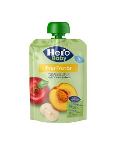 HERO BABY POUCH 3 FRUITS 100GM