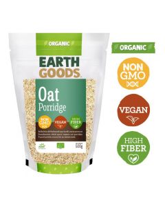 EARTH GOODS ORGANIC OAT PORRIDGE GLUTEN-FREE 500GM