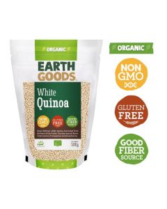 EARTH GOODS ORGANIC WHITE QUINOA GLUTEN-FREE 500GM