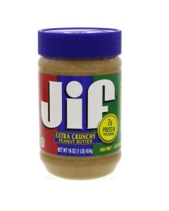 JIF CRUNCHY PEANUT BUTTER 454GM