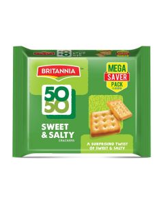 BRITANNIA 50 50 SWEET & SALTY CRACKERS 12X71GM