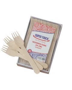 SUPER TOUCH Wooden Fork In Box 16 Cm