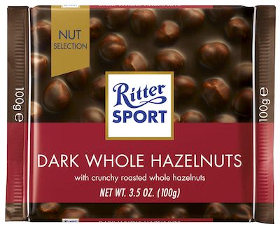 Ritter Sport Dark Whole Hazelnuts 100 g