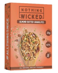 NOTHING WICKED ALMOND BUTTER GRANOLA BOX 250GM