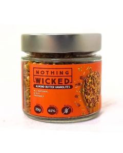 NOTHING WICKED ALMOND BUTTER GRANOLA JAR VEGAN|GLUTEN FREE| 100GM