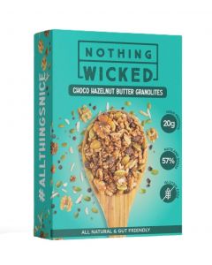 NOTHING WICKED CHOCO HAZELNUT BUTTER GRANOLA BOX 250GM