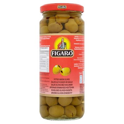 Figaro pitted green olives 340 g