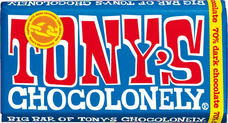 Tony's Chocolonely Dark Chocolate 70% cacao 240 g