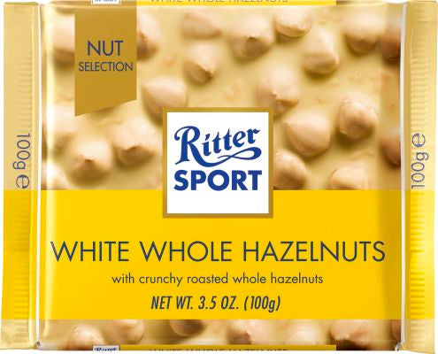 Ritter Sport White Whole Hazelnuts 100 g