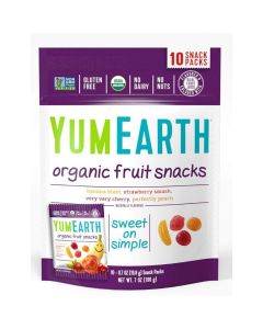 YUM EARTH ORGANIC FRUIT SNACK MULTIPACK 198GM