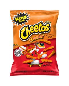 Cheetos Crunchy Cheese Flavored Snacks, Made with Real Cheese King Size 3.5 OZ