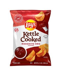 Lay's Kettle Cooked Mesquite BBQ Flavored Potato Chips 6.5OZ