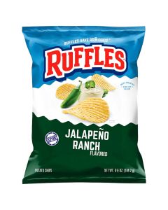 Rufflles Jalapeno Ranch Flavored Potato Chips 6.5OZ