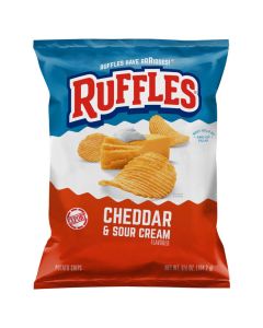 Ruffles Cheddar & Sour Cream Flavored Potato Chips 6.5OZ