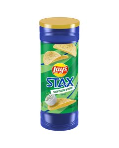 Lay's Stax Sour Cream & Onion Flavored Potato Chips 5.5OZ