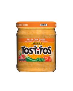 Tostitos Salsa Con Queso Made With Real Milk & Cheese Dip Medium 15 OZ