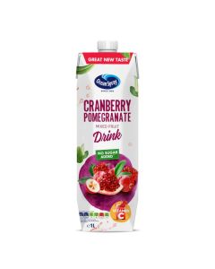 OCEAN SPRAY CRANBERRY POMEGRANATE NO SUGAR ADDED JUICE 1LTR