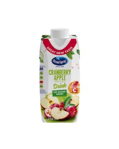 OCEAN SPRAY CRANBERRY APPLE NO SUGAR ADDED JUICE 250ML