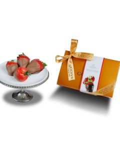 GODIVA MILK DIPPED CHOCOLATE STRAWBERRIES 25PCS