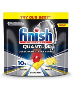 Finish Quantum Ultimate Dishwasher, Lemon, 10 Tablets