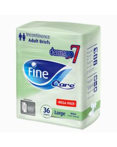 Fine Adult Diaper Fine Care Large Marvel Export 36 Diapers