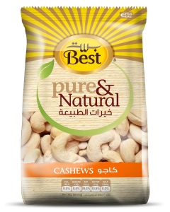 BEST PURE & NATURAL CASHEWS BAG 325GM