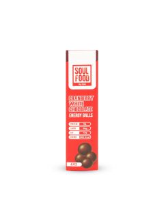 SOUL FOOD ENERGY BALL WHITE CHOCO CRANBERRY 60GM