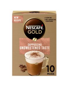 NESCAFE GOLD CAPPUCINO UNSWEETENED 10X14.2GM