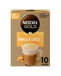 NESCAFE GOLD VANILLA LATTE 10X18.5GM