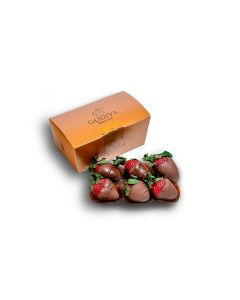 GODIVA MILK DIPPED CHOCOLATE STRAWBERRIES 6PCS