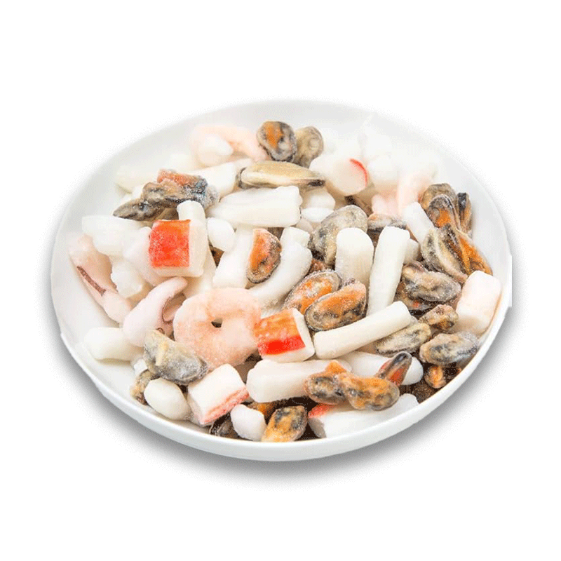 Frozen Seafood Mix (Crab Stick/Squid Rings/neck and cube/Shrimps) 1kg