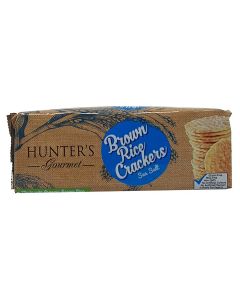 HUNTER'S BROWN RICE CRACKERS SEA SALT 100GM