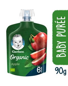 GERBER ORGANIC APPLE FROM 6 MONTHS 90GM