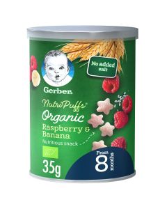 GERBER BIO PUFFS RASPBERRY & BANANA 35GM