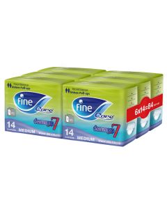 Fine Care Incontinence Unisex Pull-Ups, Medium (Waist 80 - 110 CM) - Pack of 14 X 6