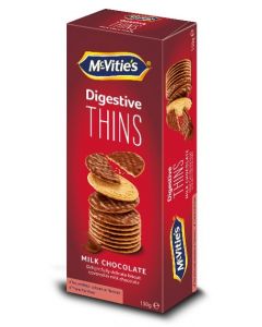 MCVITIES MILK CHOCOLATE THINS 150GM